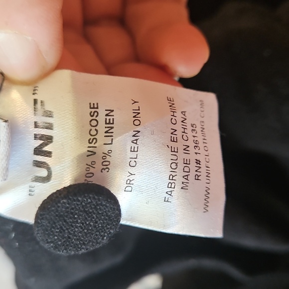 UNIF linen Blend Maxi Length Button Down Sleeveless Dress Xs - Picture 6 of 6